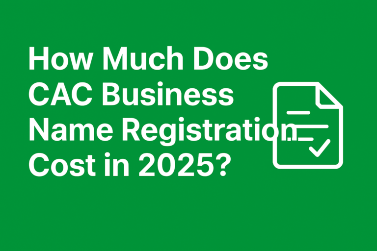 How Much Does CAC Business Name Registration Cost in 2025