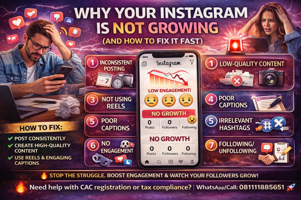 You Ignore Engagement If you don’t interact, your audience won’t either. Fix: Reply to comments, respond to DMs, and engage with other accounts daily.