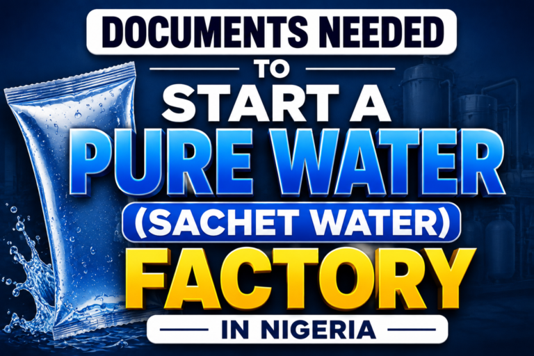 Documents Needed to Start a Pure Water