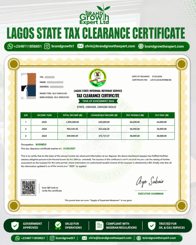 operating in Lagos State are expected to have a taxpayer record.